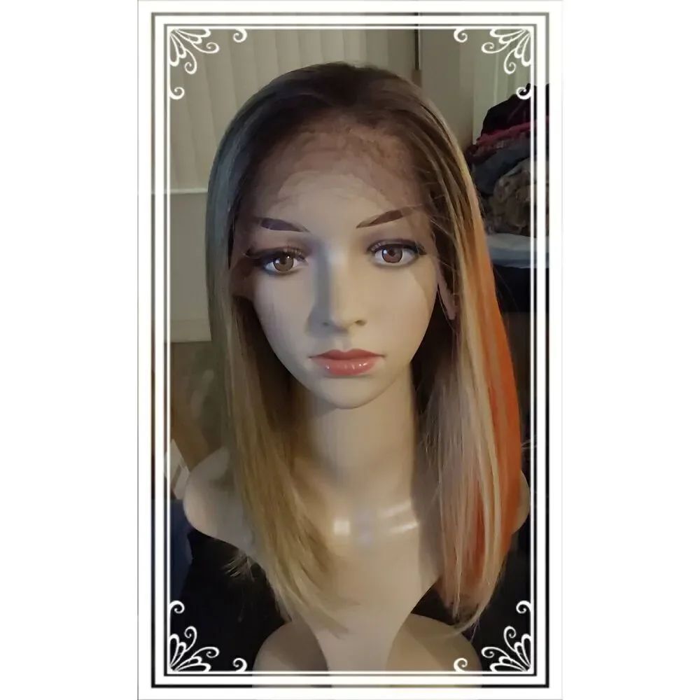 NWT~Gorgeous "Mistletoe" Free Part Lace Front Colorful Synthetic Wig